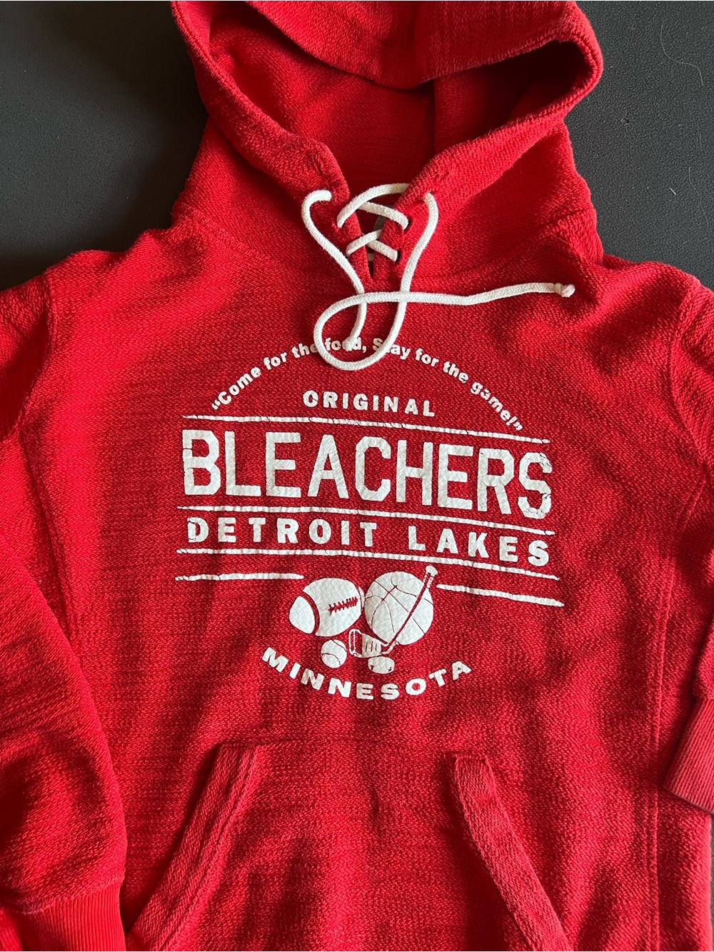 Bleachers Detroit Lakes Red Hooded Sweatshirt